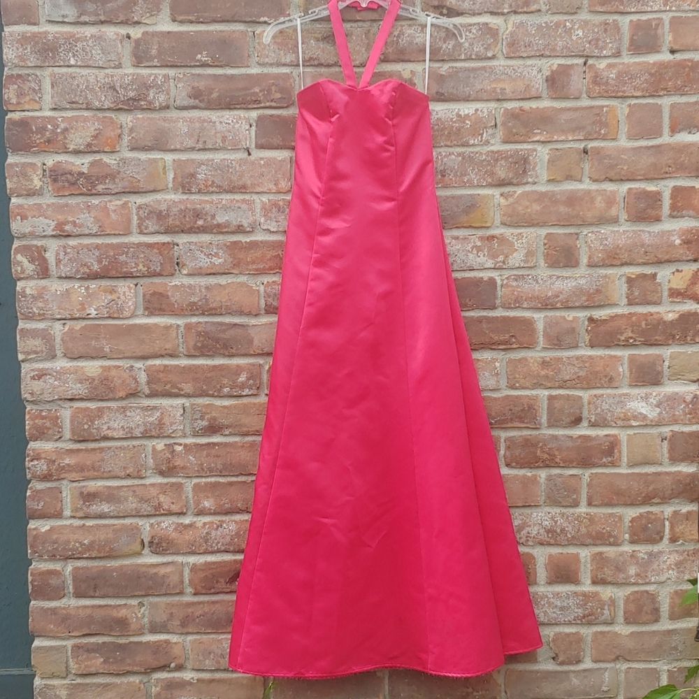 Hot Pink vintage prom dress